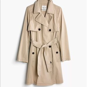 Madewell Abroad Tan Trench Coat Size XS